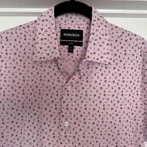 Bonobos Pink Patterned Men's Shirt